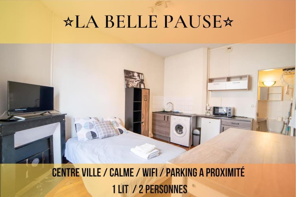 La Belle Pause - Studio Auxerre Proche Parking Exterior foto